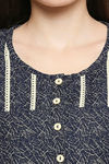 XIN Polyester Nightdress - Navy — thumbnail 6