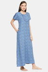 XIN Polyester Nightdress - Blue — thumbnail 2