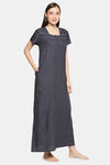 XIN Polyester Nightdress - Navy — thumbnail 2