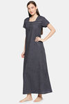 XIN Polyester Nightdress - Navy — thumbnail 3