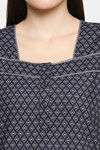 XIN Polyester Nightdress - Navy — thumbnail 6