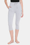 XIN Cotton Elastane Loungewear Bottom - Grey Melange — thumbnail 1