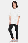 XIN Cotton Elastane Loungewear Set - White — thumbnail 3