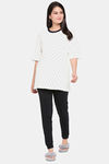 XIN Cotton Elastane Loungewear Set - White — thumbnail 5