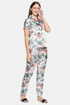 XIN Satin Loungewear Set - Light Grey — thumbnail 2