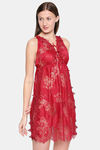 XIN Polyester Babydoll - Maroon — thumbnail 3