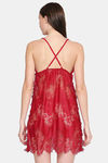 XIN Polyester Babydoll - Maroon — thumbnail 4
