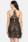 XIN Polyester Spandex Babydoll - Black — thumbnail 4