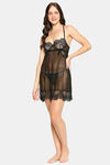 XIN Polyester Spandex Babydoll - Black — thumbnail 5
