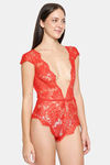 XIN Polyester Babydoll with Thong - Red — thumbnail 2