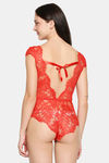 XIN Polyester Babydoll with Thong - Red — thumbnail 4