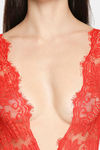 XIN Polyester Babydoll with Thong - Red — thumbnail 6