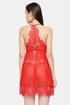 XIN Polyester Babydoll with Thong - Red — thumbnail 4