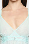 XIN Polyester Babydoll with Thong - Light Green — thumbnail 6