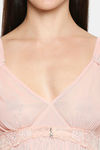 XIN Polyester Babydoll with Thong - Peach — thumbnail 6