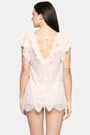 XIN Polyester Babydoll with Thong - Peach — thumbnail 4