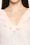 XIN Polyester Babydoll with Thong - Peach — thumbnail 6