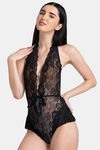 XIN Lace Babydoll With Thong - Black — thumbnail 2