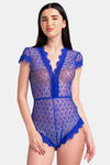 XIN Lace Babydoll With Thong - Blue — thumbnail 1