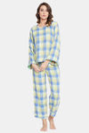 The Kaftan Company Cotton Nightdress - Green — thumbnail 1