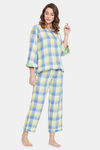 The Kaftan Company Cotton Nightdress - Green — thumbnail 2