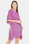 The Kaftan Company Cotton Nightdress - Purple — thumbnail 2