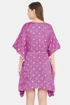 The Kaftan Company Cotton Nightdress - Purple — thumbnail 4