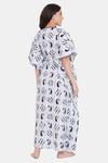 The Kaftan Company Cotton Nightdress - Off White — thumbnail 4