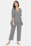 The Kaftan Company Cotton Pyjama Set - Black — thumbnail 1
