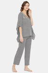 The Kaftan Company Cotton Pyjama Set - Black — thumbnail 2