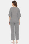 The Kaftan Company Cotton Pyjama Set - Black — thumbnail 4