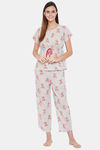 The Kaftan Company Cotton Pyjama Set - Red — thumbnail 1