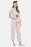 The Kaftan Company Cotton Pyjama Set - Red — thumbnail 2