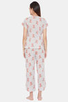 The Kaftan Company Cotton Pyjama Set - Red — thumbnail 4