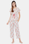 The Kaftan Company Cotton Pyjama Set - Red — thumbnail 5