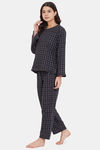 The Kaftan Company Cotton Pyjama Set - Black — thumbnail 3