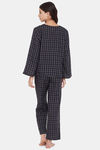 The Kaftan Company Cotton Pyjama Set - Black — thumbnail 4