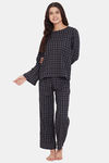The Kaftan Company Cotton Pyjama Set - Black — thumbnail 5