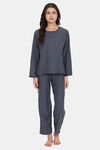 The Kaftan Company Cotton Pyjama Set - Black — thumbnail 8