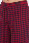 The Kaftan Company Cotton Pyjama Set - Red — thumbnail 6