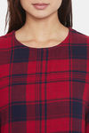 The Kaftan Company Cotton Pyjama Set - Red — thumbnail 7