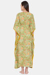 The Kaftan Company Cotton Nightdress - Green — thumbnail 4