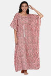The Kaftan Company Cotton Nightdress - Pink — thumbnail 1
