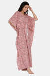 The Kaftan Company Cotton Nightdress - Pink — thumbnail 2