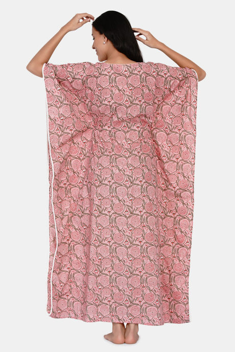 The Kaftan Company Cotton Nightdress - Pink — image 4
