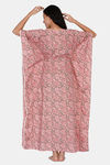 The Kaftan Company Cotton Nightdress - Pink — thumbnail 4
