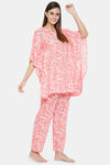 The Kaftan Company Cotton Pyjama Set - Pink — thumbnail 2