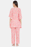 The Kaftan Company Cotton Pyjama Set - Pink — thumbnail 4
