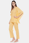 The Kaftan Company Cotton Pyjama Set - Yellow — thumbnail 3