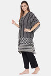 The Kaftan Company Cotton Pyjama Set - Black — thumbnail 3